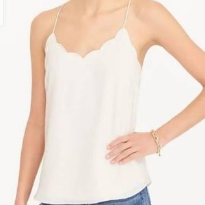 J. Crew Scalloped Tank
